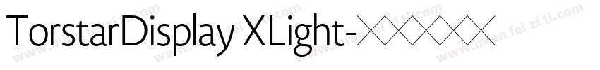TorstarDisplay XLight字体转换